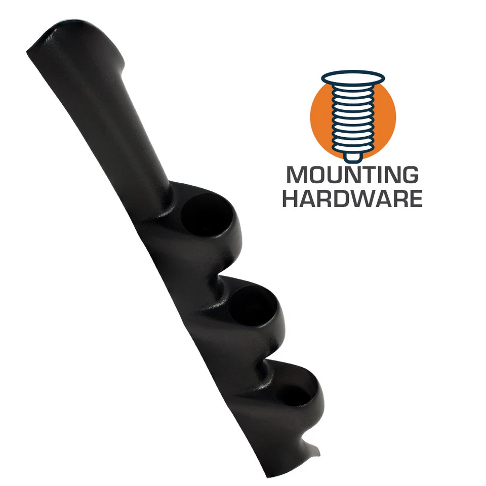 Cápsula de calibre triple pilar A negra de 52 mm tamaño completo para 94-02 Ford Mustang GR Cobra Foto 3 de 3