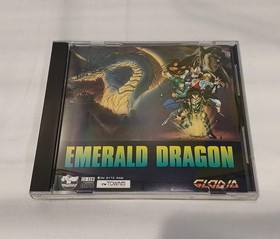 [Rare] Emerald Dragon FM TOWNS GLODIA Retro RPG Game Software A6186