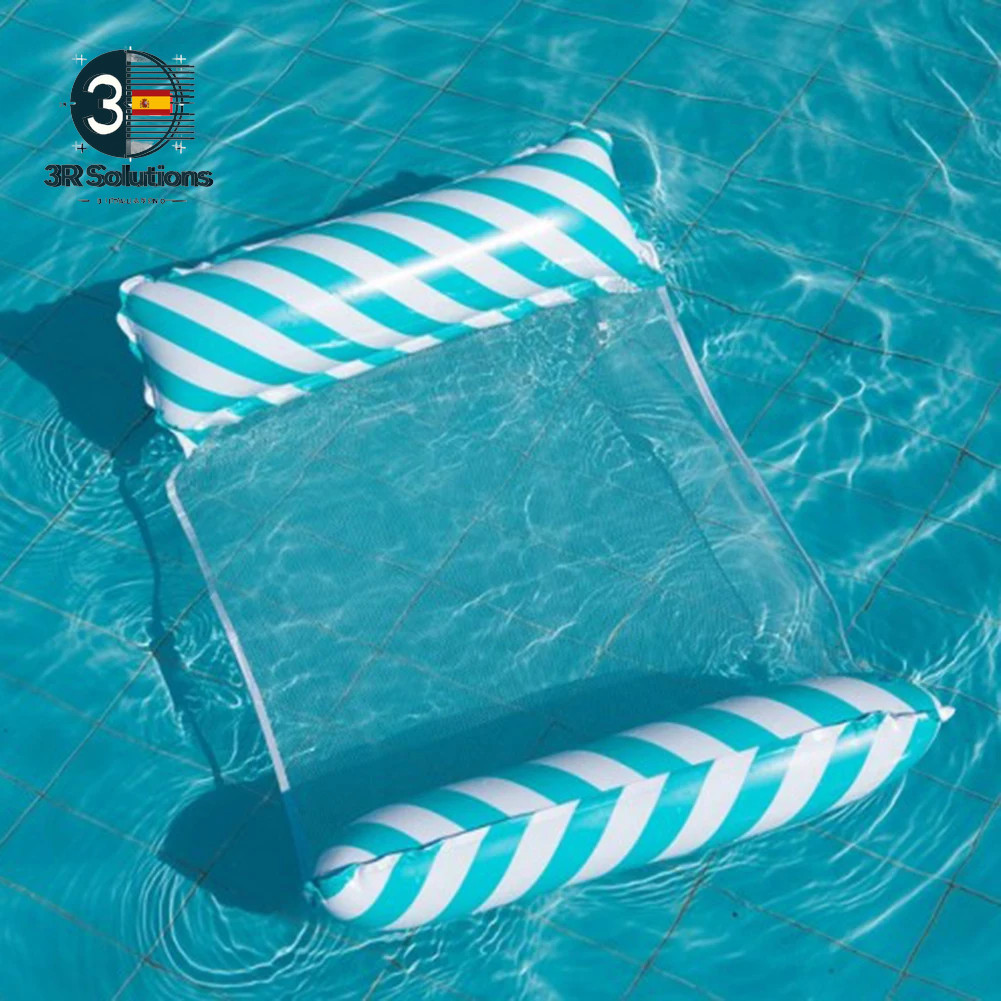 Hamaca Flotante Inflable Colchoneta Piscina Verano Relax Plegable Acuática