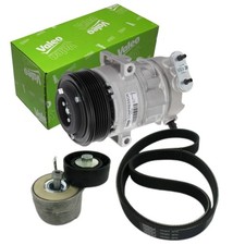 VALEO Klimakompressor Keilrippenriemensatz für FIAT GRANDE PUNTO 199 QUBO 1.3D