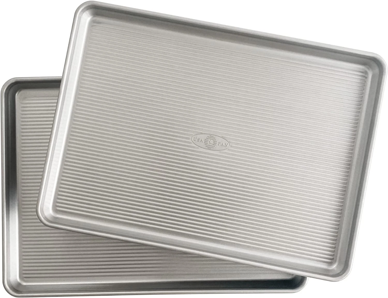Bakeware Half Sheet Pan, Set of 2 Baking Sheets, Aluminized Steel