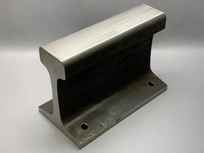 Flat Top 10'' Long Rail Road 136 Train Track Hardened Steel Anvil Blacksmith 37lb