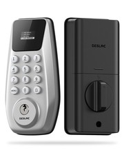 C100 Keyless Entry Door Lock Keypad Smart Deadbolt IP54 Grade 3 Silver