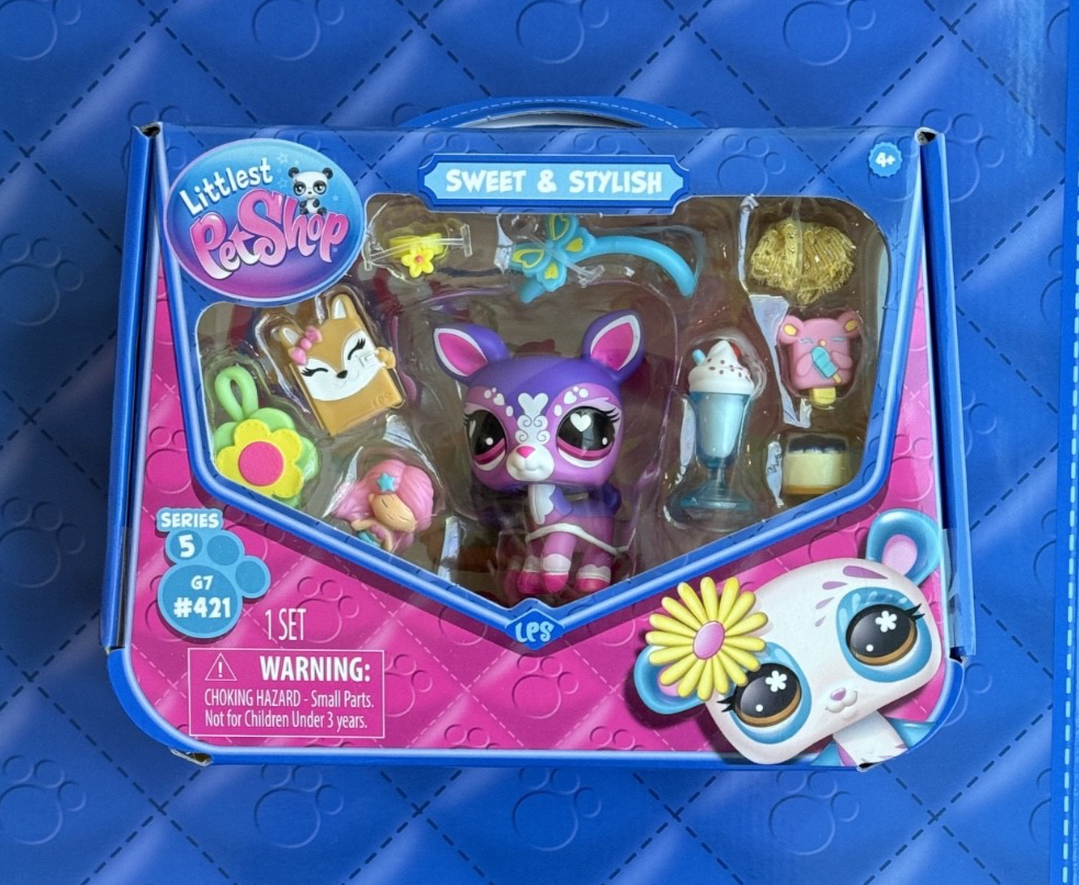 DEER #421 #G7 Littlest Pet Shop LPS Sweet & Stylish Series 5