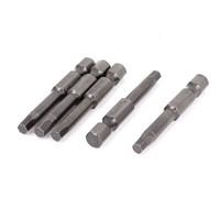 "5StüCk 50Mm 1/4\"Sechskant Schaft 4Mm H4 Innensechskant Magnet Schraubendreher"