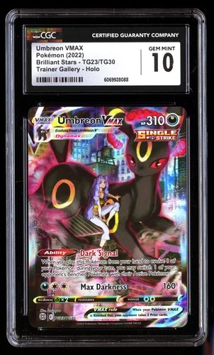 CGC 10 Umbreon Vmax TG23/TG30 Pok�mon Brilliant Stars 2022 English