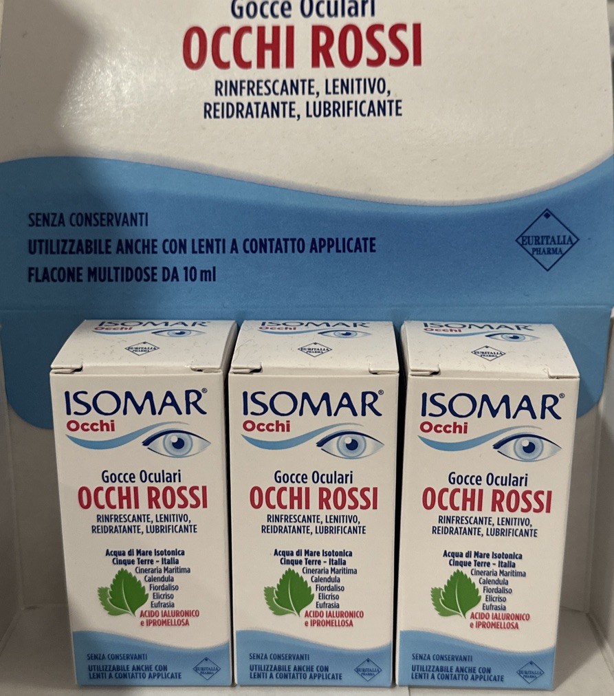 Isomar Occhi Rossi Acido Ialuronico 0,20% - Gocce Oculari 10 ml - Immagine 2
