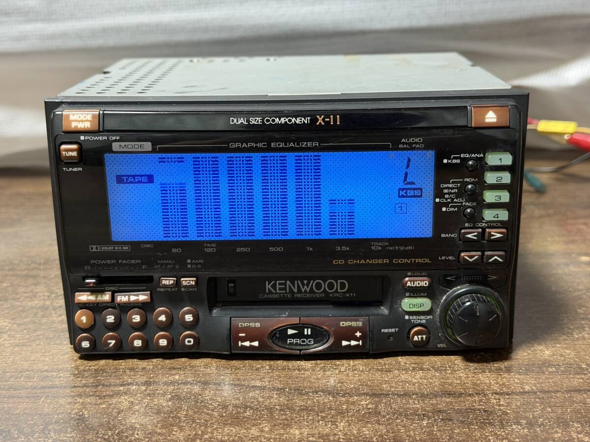 Kenwood KRC-X11 2DIN Cassette Deck Player Working | eBay