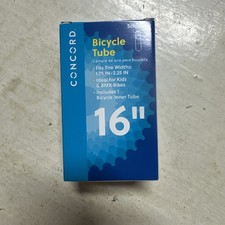 16 Bicycle Inner Tube Fits Tire Width 1.75"- 2.25" Schrader Valve Spare Replace