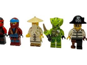 lot of 7 Lego Ninjago Minifigure men snake pirate ninja