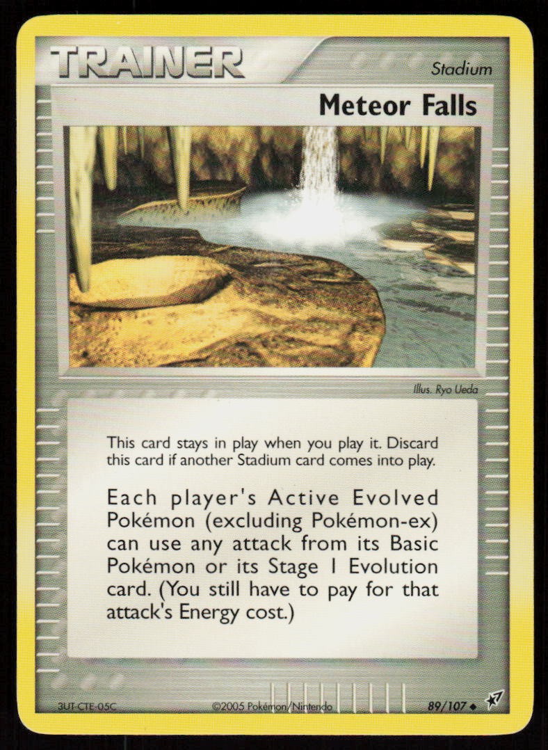 Meteor Falls 89/107 Uncommon Deoxys Pokemon Damaged