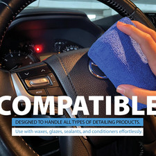 Microfiber Applicator Pad 5" X 3"  Pack of 8 Rectangle Microfiber Applicat...