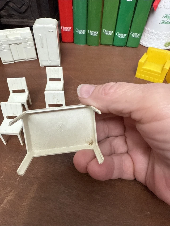 Винтажный лот 1950-х 1960-х пластиковый кукольный домик мебель, кухня, Marx - Изображение 4 из 4