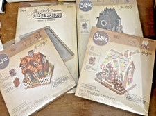 Sizzix Tim Holtz Dies Retired EUC Rare Lot Village Gingerbread Bungalow Manor