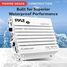 PYLE PLMRA402 amplificatore marino 4 canali 4 x 100 watt max barca gommone