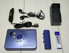 SONY WM-EX707 CASSETTE PLAYER WALKMAN DOLBY B NR EX DBB AVLS Blue DC1.5V