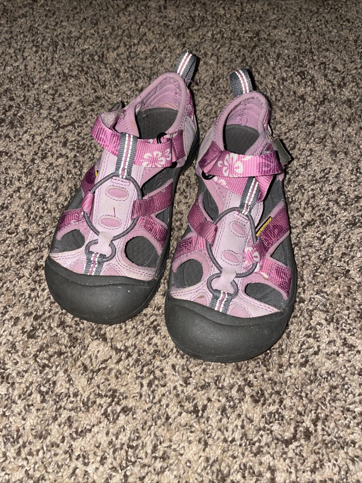 SANDALI KEEN LAVABILI GIOVANI RAGAZZE ROSA FLOREALE ?TAGLIA 2