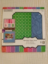 Colorbok Specialty Paper Pack 10 Foil Scrapbooking Cardstock 12" X 12"
