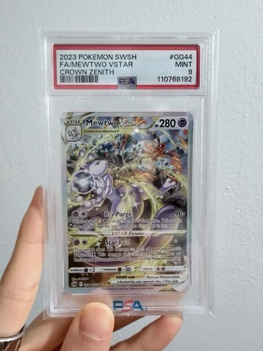 2023 Pokémon SWSH FA/Mewtwo VSTAR Crown Zenith #GG44 PSA 9 Mint