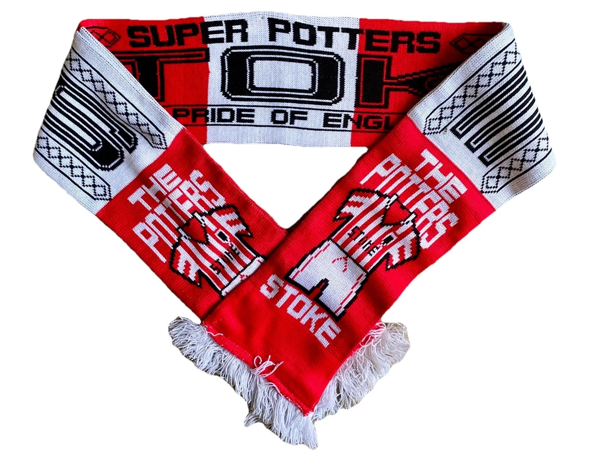 Écharpes de football vintage Stoke City FC Wembley 1992 années 90 80