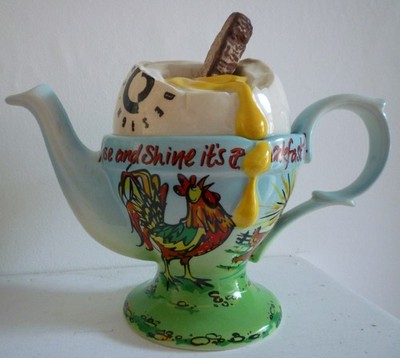 GROSSER CARDEW RISE AND SHINE FRÜHSTÜCK EIERBECHER TEEKANNE LIMITED EDITION 5/2002