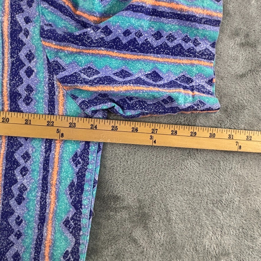 Vintage 80s 90s Vaporwave Shirt M Fast Breakers Hawaiian Short Sleeve Button