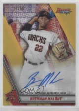 2019 Bowman's Best Auto Gold Refractor 7/50 Brennan Malone #B19-BM Auto 1l5