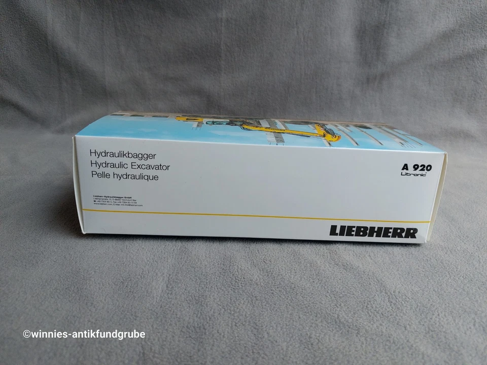 LIEBHERR Hydraulikbagger A920 2216/0 Maßstab 1:50 mit Anbauteilen OVP - Bild 2 von 4