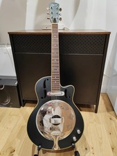 Ozark 3515E Resonator Black Electro Cutaway Guitar