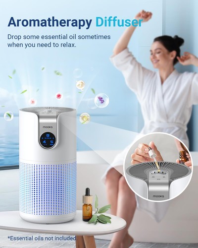 Purificatori d'Aria per Casa Grande Stanza fino a 1500ft² con Aromaterapia, HEPA Air P... - Foto 3 di 9