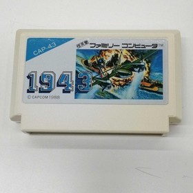 Capcom 1943 Famicom Nes Game Boxed Used with scratches and discoloration