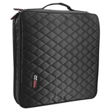 CCidea 200 Capacity CD/DVD Case Holder Portable L6'' W6'' H2.5'', 200-Black