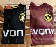2x BVB Borussia Dortmund Trikot Grösse S Auswärtstrikot Ausweichtrikot Rot Puma