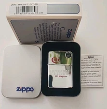 Zippo Lighter - 250C 984 - Colt Firearms Colt Python .357 Magnum - Unfired