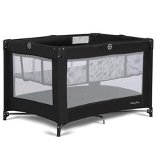 Dream On Me Zazzy Portable Playard: Bassinet, Lightweight, Packable, Black