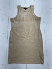 Forever 21 Beige Fuzzy Sleeveless Short Tank Dress Womens Size 2X NEW