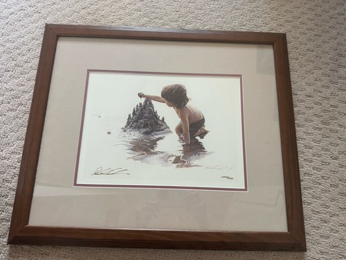 Steve Hanks “Drip Castles" Framed Limited Edition Print Wall Art Beach 2462/4000 - Picture 15 of 16