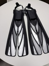 Atomic Aquatics Split Open Heel Fins -Medium; Scuba Snorkeling w BONUS booties