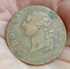 Très peu:LOUIS XVI Sol 1789 H La Rochelle (different ancre)