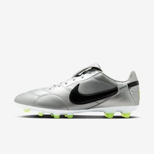 Nike Premier 3 Firm-Ground Low-Top Soccer Cleats Metallic Silver/Volt/Black