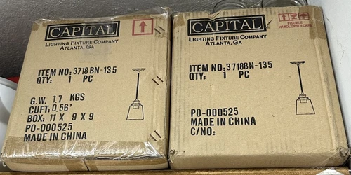 Lot of 5 Capital Lighting 6” Mini-Pendant, Brushed Nickel - 3718BN-135 - Picture 3 of 3