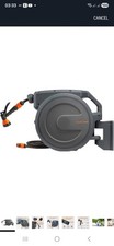 Giraffe Tools Retractable Hose Reel Wall Mounted, 35+2m Garden Hose Reel, 180°
