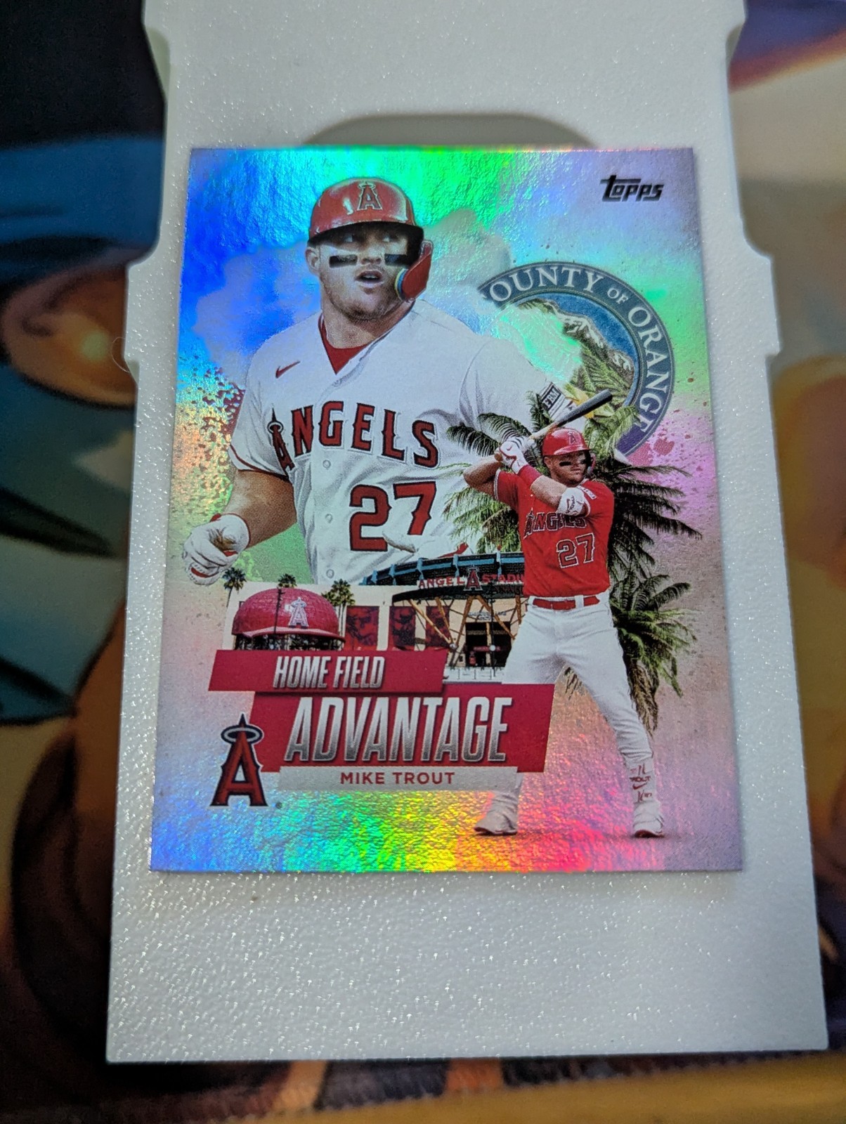 2025 Topps Series 1 Home Field Advantage Mike Trout #HA-6