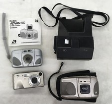 Cámaras Compactas (Lote de 4), Kodak, HP, Polaroid, Estuche, Folleto (C-5)