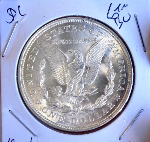 MORGAN SILVER DOLLAR 1921 GEM BU MS+++++ BLAZING  90% SILVER DOLLAR HIGH GRADE