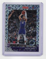 2019-20 Hoops Premium Stock #244 Justin James Prizms Silver Laser