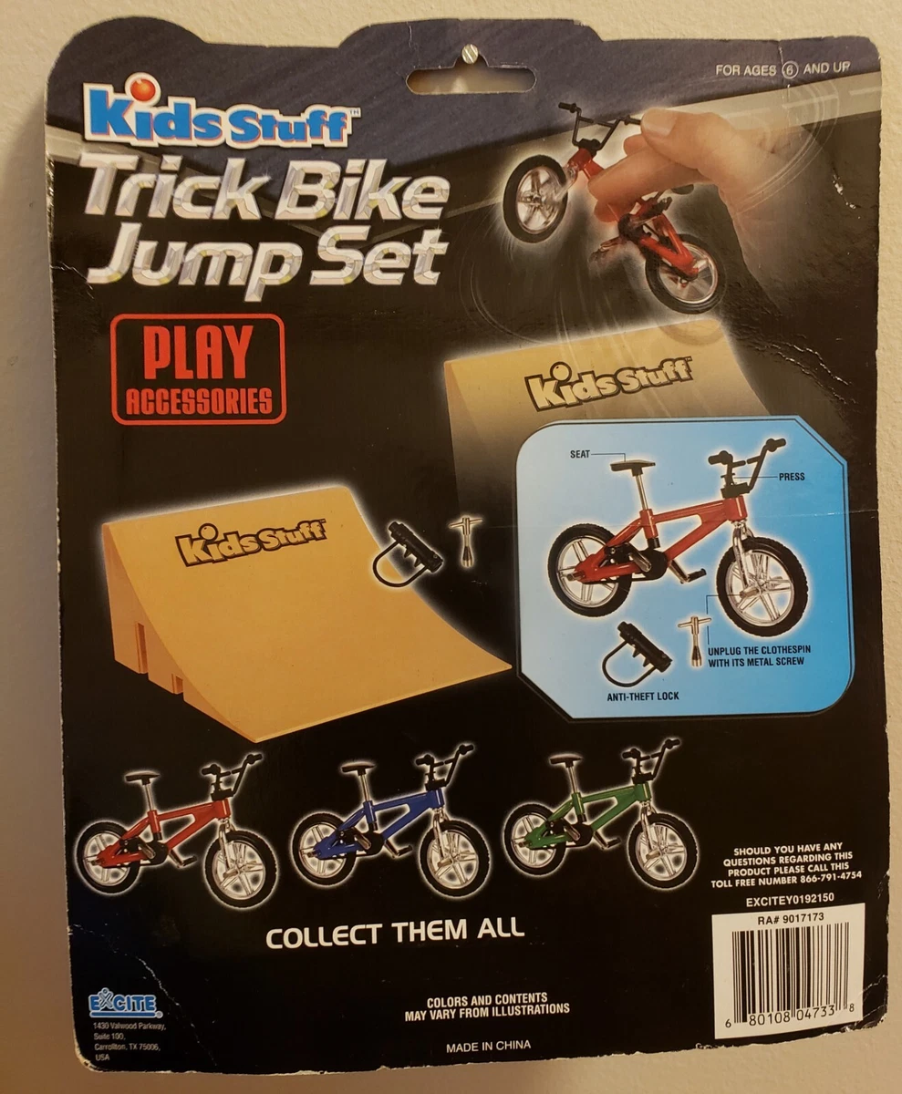Collectable Trick Bike Jump Set BMX With Jump Ramp And Accessories Kids Stuff