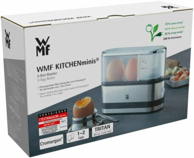 New WMF Kitchenminis Kettle Of Eggs 250 W 2 Eggs Stainless Steel Fast Shipping