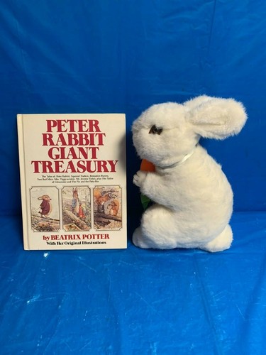 HB Giant Treasury Of Peter Rabbit By Beatrix Potter (1980) 12"  stuffed Rabbit  - Picture 1 of 11