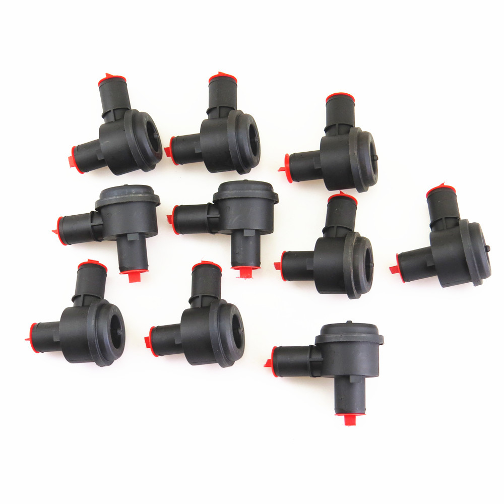 10Pcs Turbo Overrun Cutoff Diverter Check Valve For VW Golf Passat